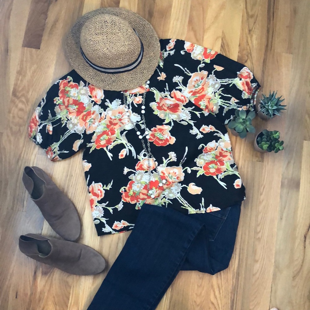 Forever 21 Petite Floral Blouse